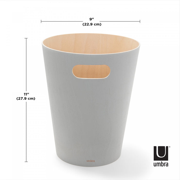 Poubelle Woodrow de Umbra - grise