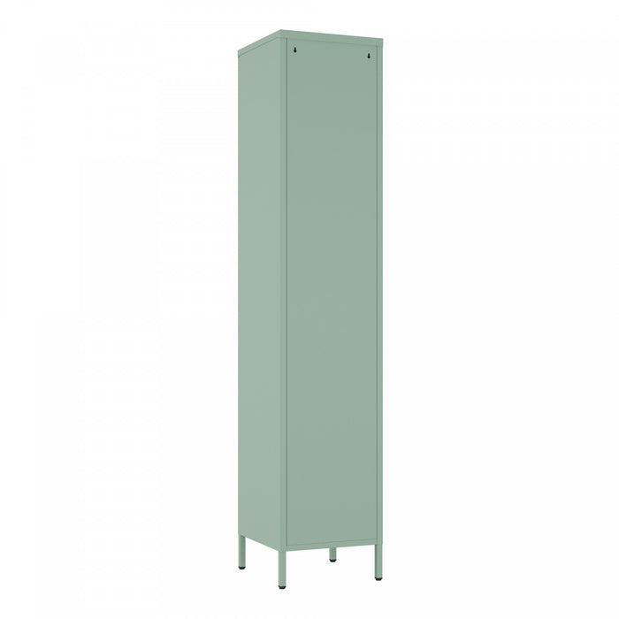 Armoire de rangement moderne Naomi 15\" en metal, vert sauge