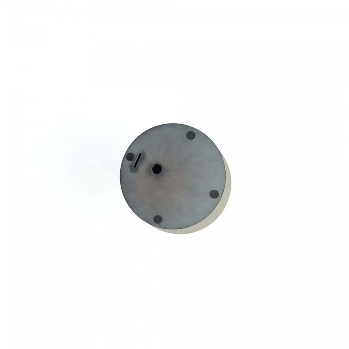 Table d’appoint moderne glamour Alondra avec plateau en pierre frittee noire