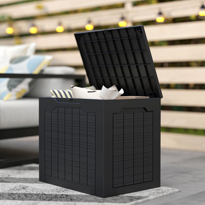 Outsunny Coffre De Terrasse, Coffre De Patio Etanche Et Resistant Aux Uv