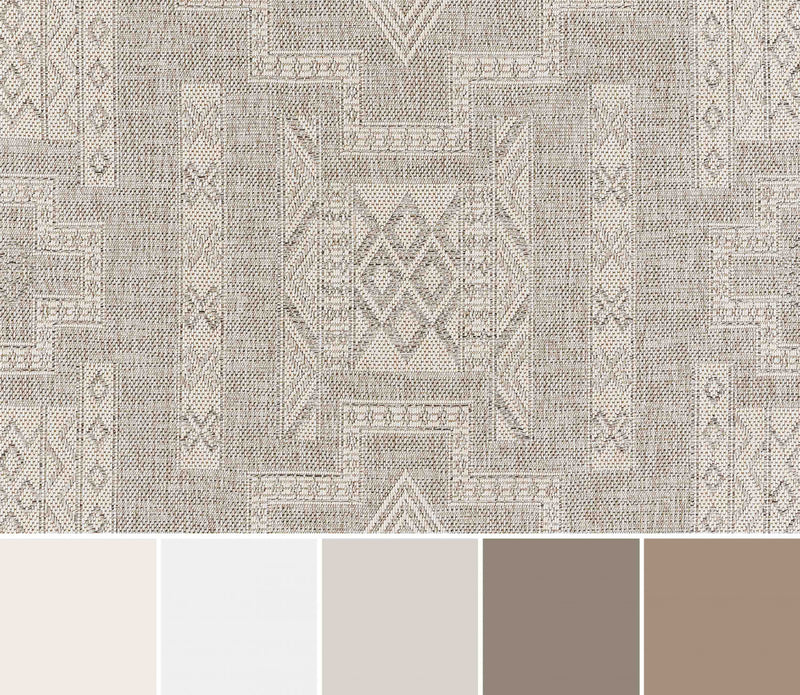 Tapis Transitionnel Nyra 8'0\" x 10'0\" en Gris