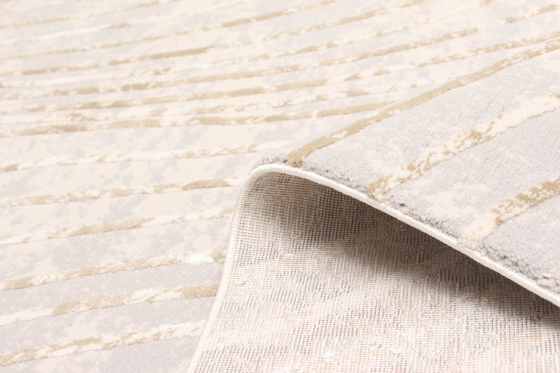 Tapis Contemporain/Moderne Sienna 5'0\" x 8'0\" en Gris