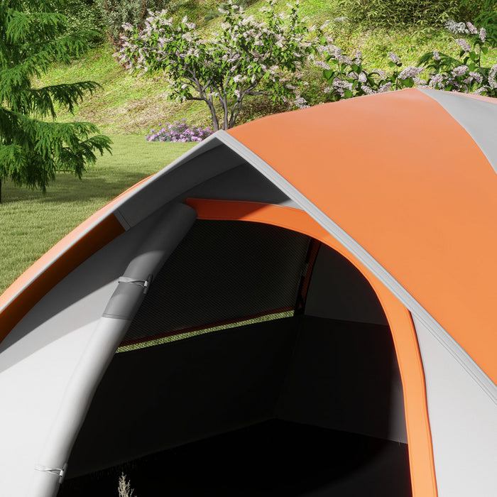 Outsunny Tente de camping pour 2 pers avec sol cousu, etanche 3 000 mm