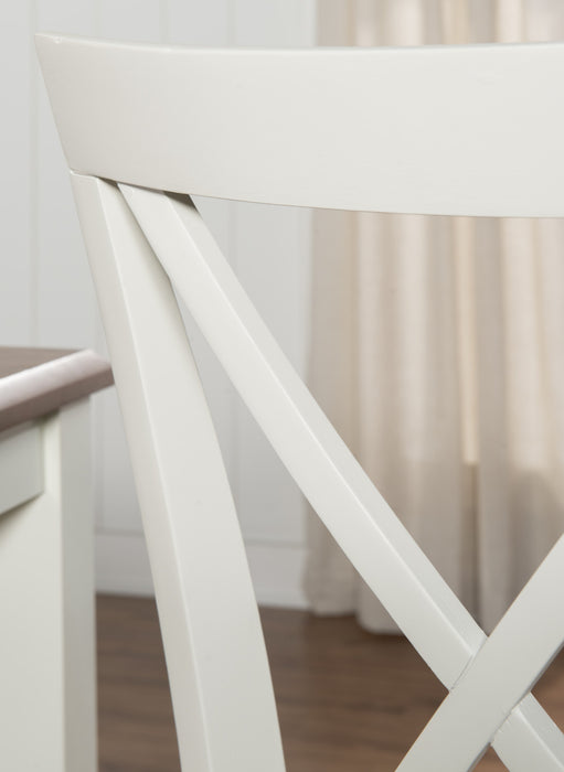 Chaise de salle à manger Jane en tissu brun - ensemble de 2