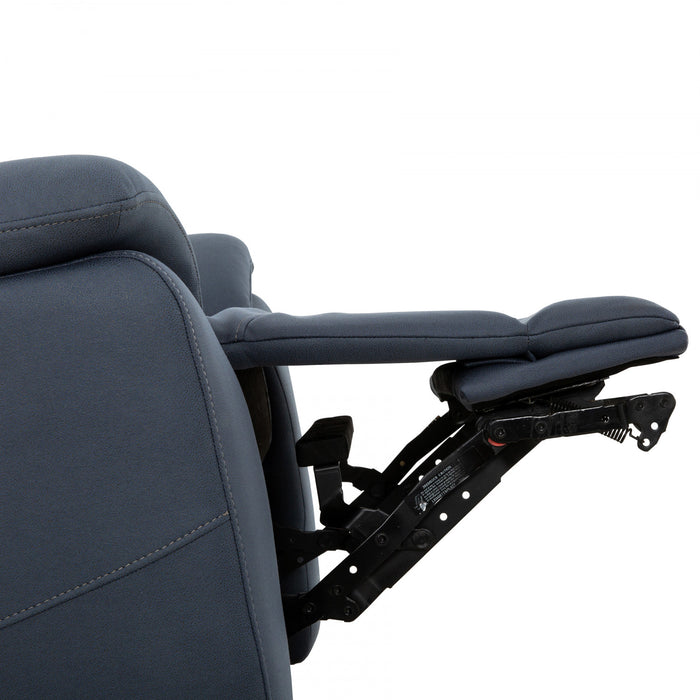 Fauteuil bercant inclinable electrique Sutton de 42 po rembourre - Bleu