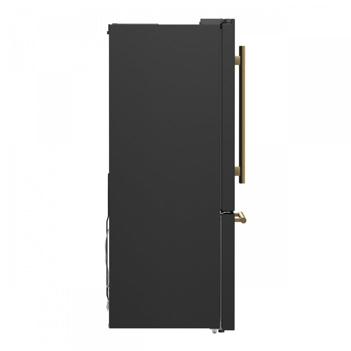 Refrigerateur Espresso Gallipoli de 30 po a portes francaises, noir, 17,5 pi³ – FFFFD1974-31BLK