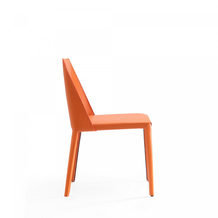 Ensemble de 8 chaises de salle a manger Paris Moderne en corail