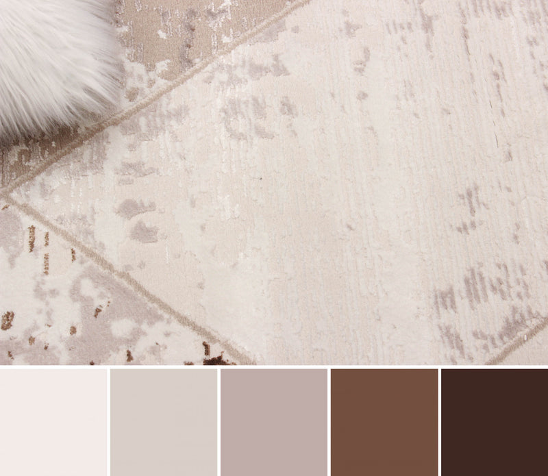 Carpette Vivian ivoire - 5 pi 0 po x 8 pi 0 po   