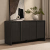 Novara Contemporary 60" Sideboard in Black (4-Door) | Buffet contemporain Novara 60" en noir (4 portes)