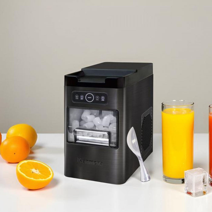 Machine a glacons a chargement frontal Kenmore, 26 lb/24 h, acier inoxydable noir