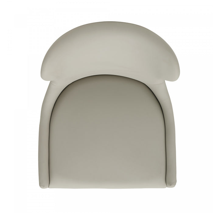 Tabouret de comptoir Blair moderne en bois avec revetement en tissu couleur pierre - Lot de 2