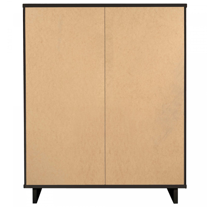 Commode Granville Moderne 38\" en noir (5 tiroirs)