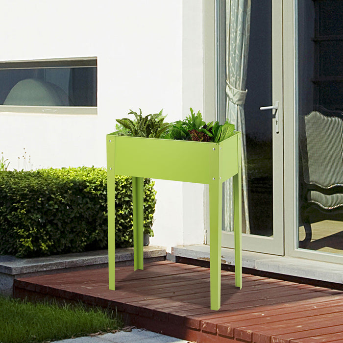 Costway 24'' X12'' En Plein Air Eleve Jardin Plante Stand Souleve Haut Lit De Fleurs Boite