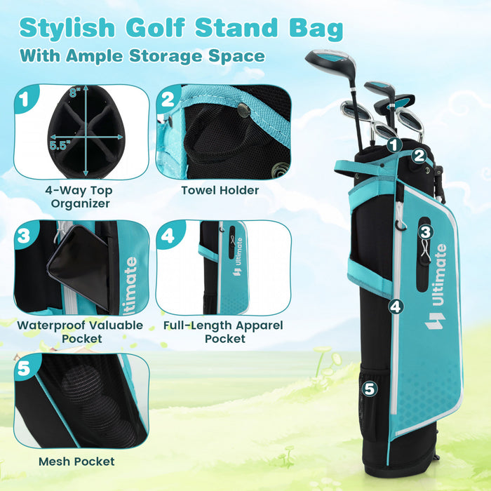 Ultimate Junior Complete Golf Club Set Pour Enfants Ages De 11 A 13 Ans