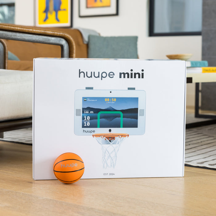 Console de jeu Huupe Smart Mini avec panier de basketball