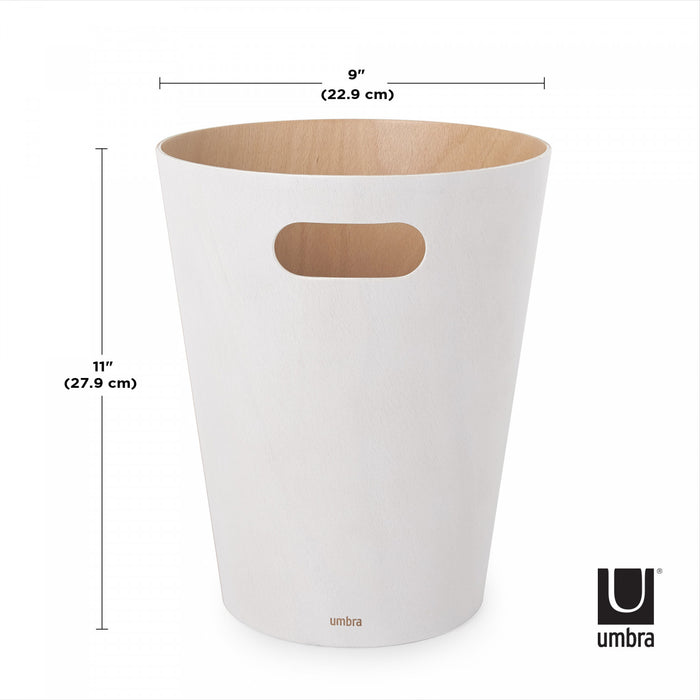 Poubelle Woodrow de Umbra - blanche