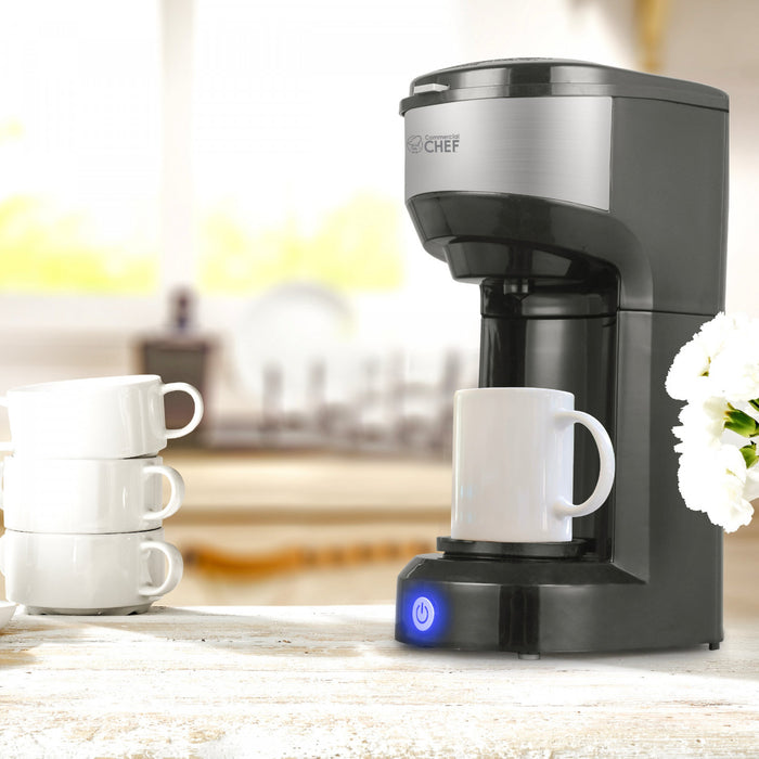 Cafetiere a dosettes individuelles CHCM1B, avec filtre, noire