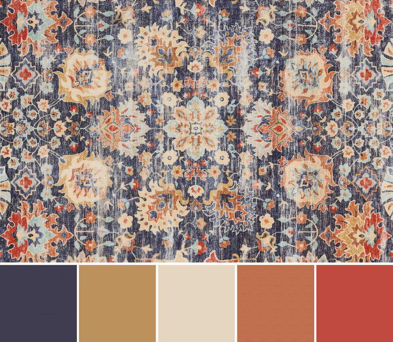 Tapis Traditionnel Nairi 10'0\" x 13'0\" en Bleu