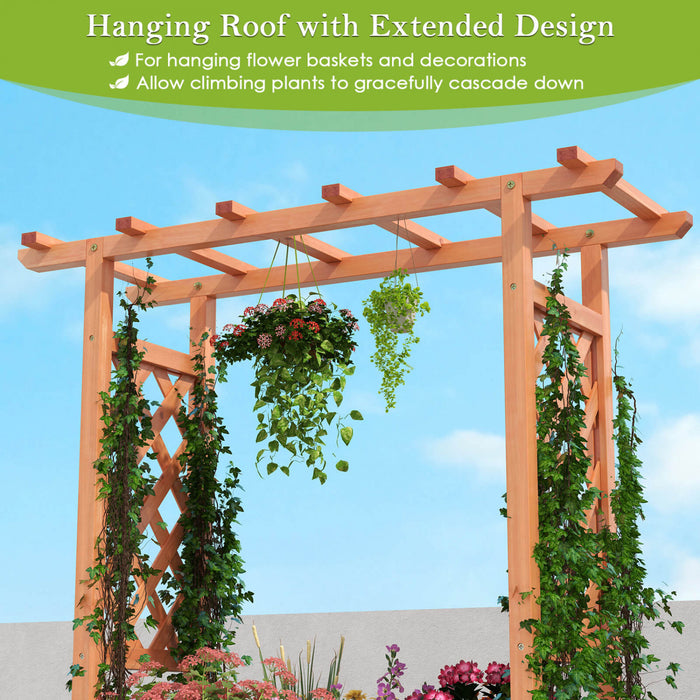 Costway 2 Pcs Lit De Jardin Eleve Avec Trellis Et Toit Suspendu Drainage Eleve Planter Boite