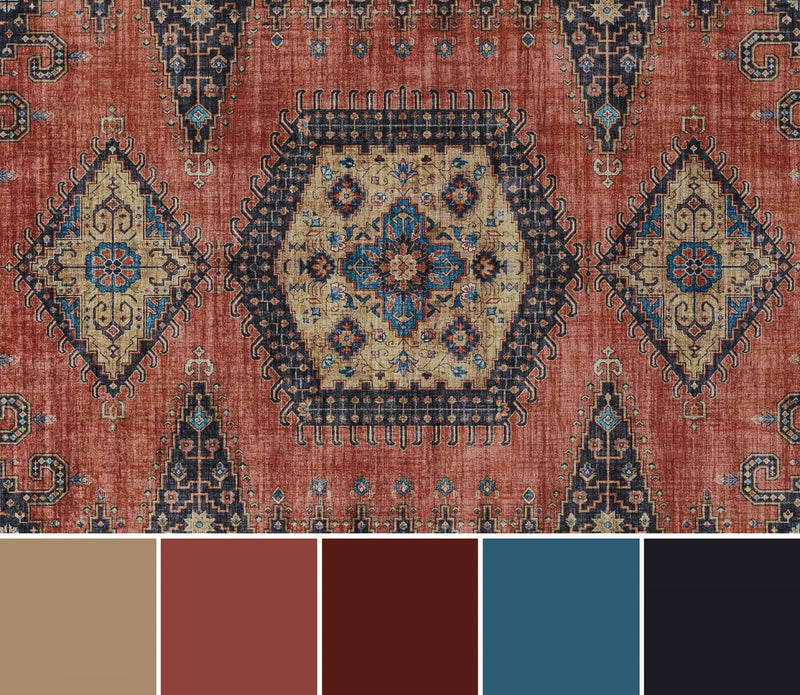 Tapis Traditionnel Tracy 8'0\" x 10'0\" en Orange
