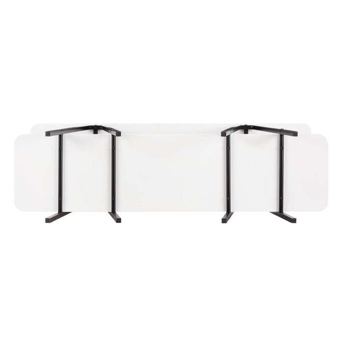 Console moderne contemporaine Celine 47\" en blanc