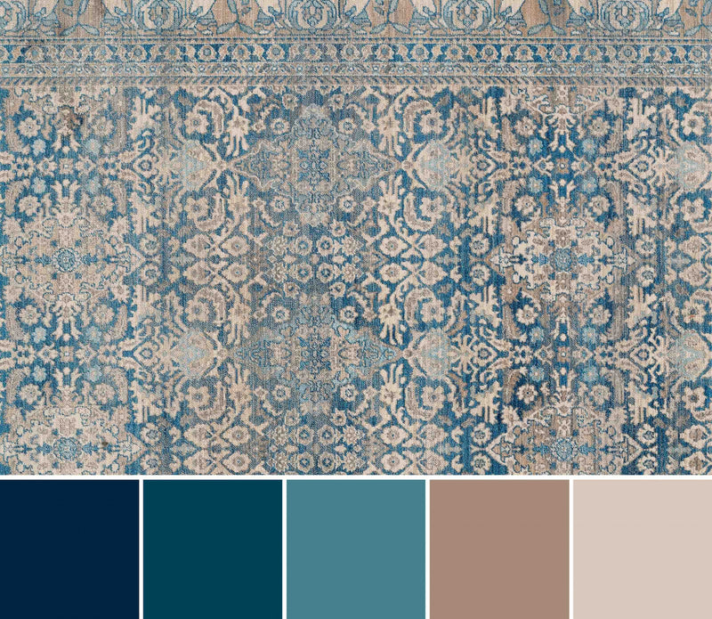 Tapis Traditionnel Ariana 2'6\" x 8'0\" en Bleu