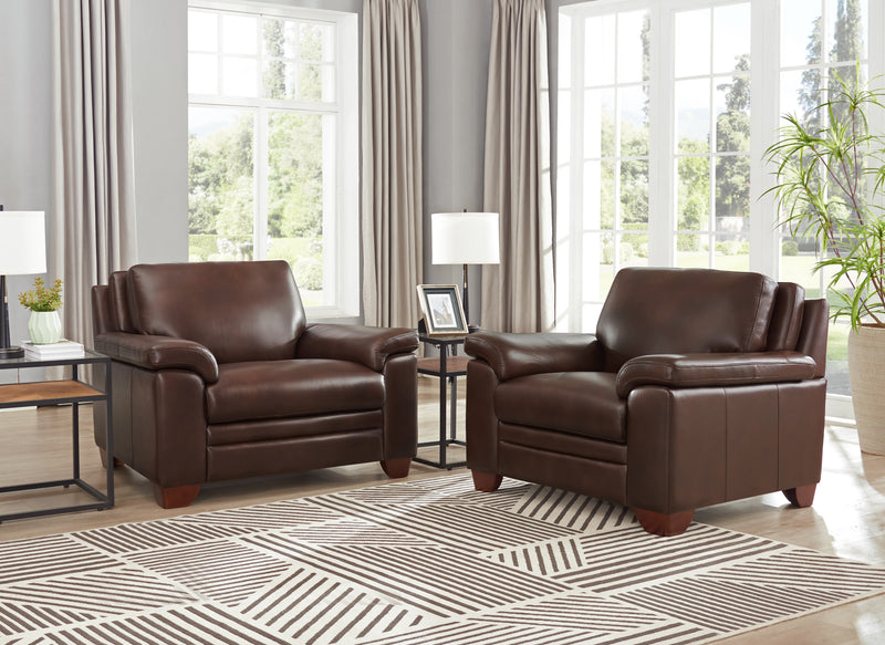 Fauteuil Magnum de Hydeline en cuir - brun