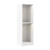 Système de garde-robe modulaire  à 2 espaces pour suspendre Florence de Bestar de 25 po avec éclairage à DEL - blanc