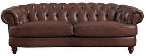Sofa Brixton de Hydeline en cuir - brun