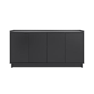 Console Simply Modern de Prepac à 4 portes - noire