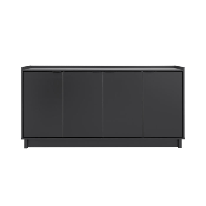 Console Simply Modern de Prepac à 4 portes - noire