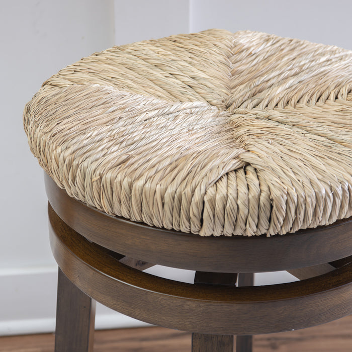 Tabouret Morgan de hauteur comptoir - noyer