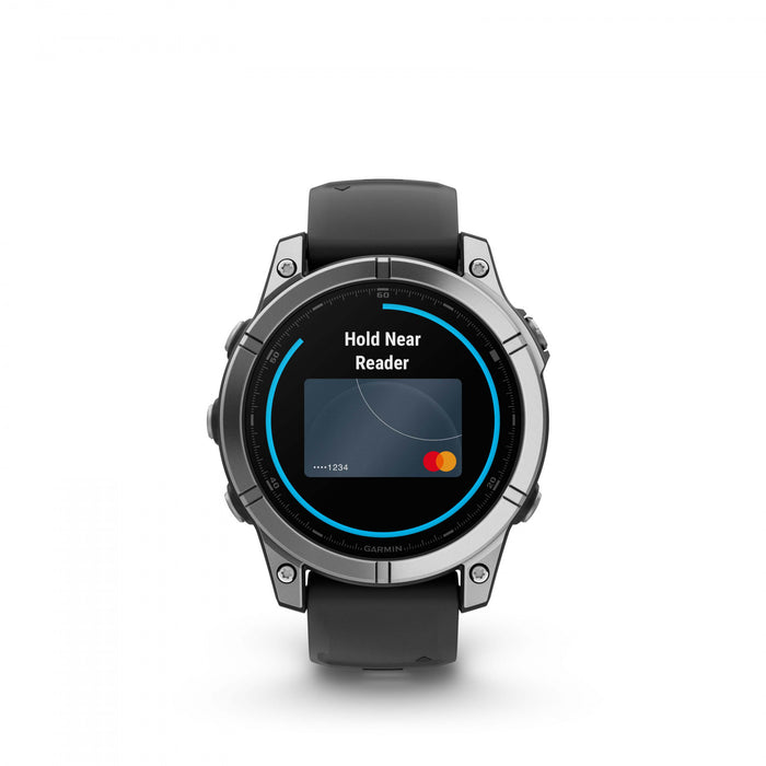  Stainless Steel With Black Silicone Band