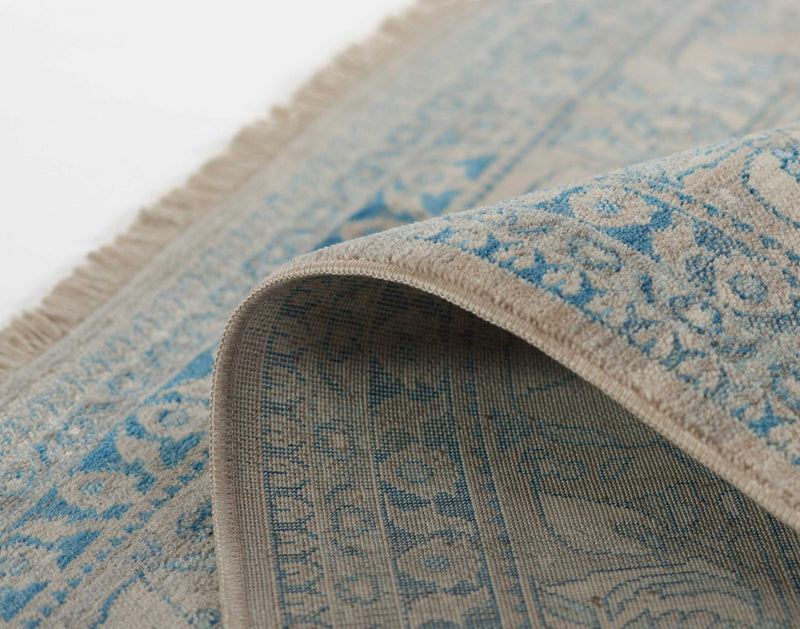 Tapis Traditionnel Ariana 2'6\" x 8'0\" en Bleu