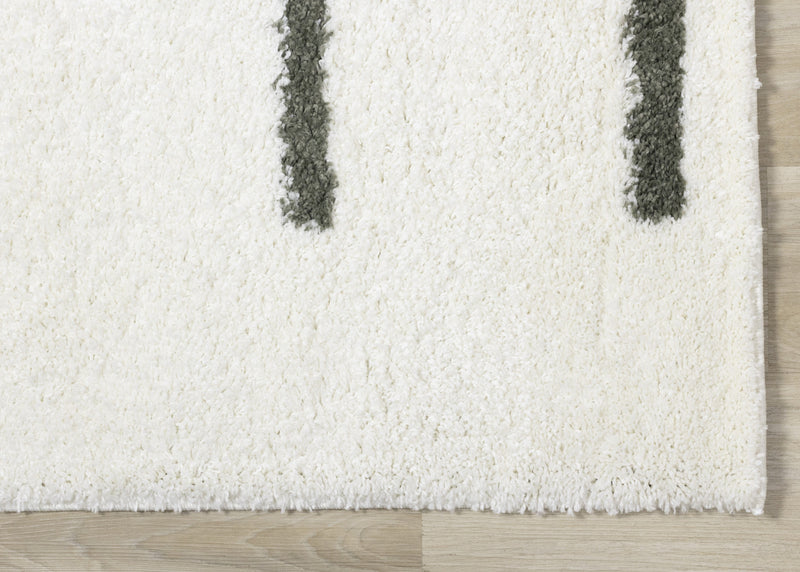 Carpette douce Taylor à motifs de lignes - 5 pi 3 po x 7 pi 7 po