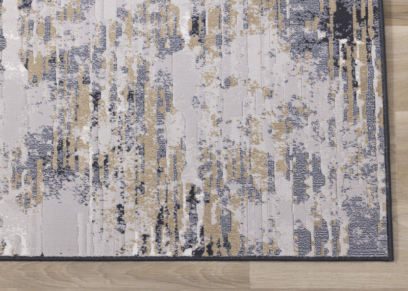 Carpette Isabelle bleue à aspect vieilli - 5 pi 3 po x 7 pi 7 po