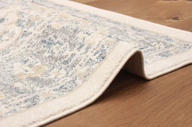 Carpette Bijara bleue - 5 pi 0 po x 8 pi 0 po 