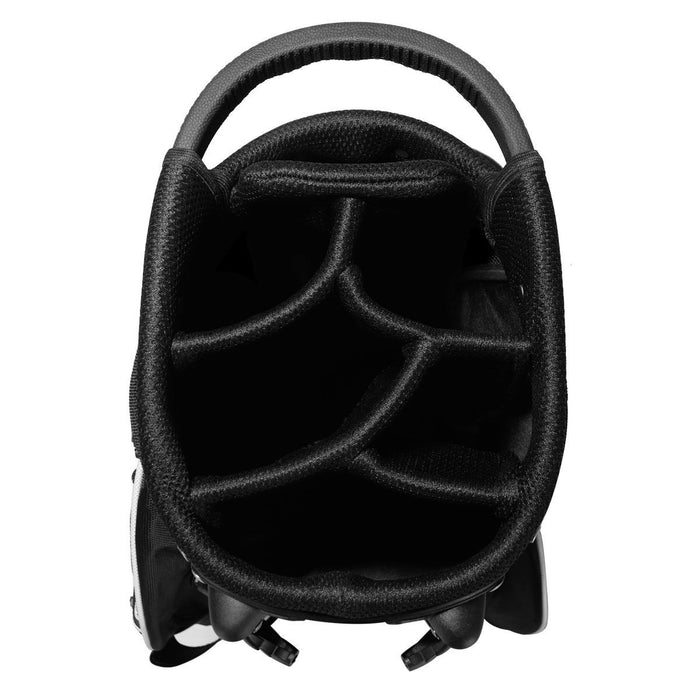 Costway Golf Stand Cart Bag Club W/6 Way Divider Carry Organizer Poches Stockage Noir