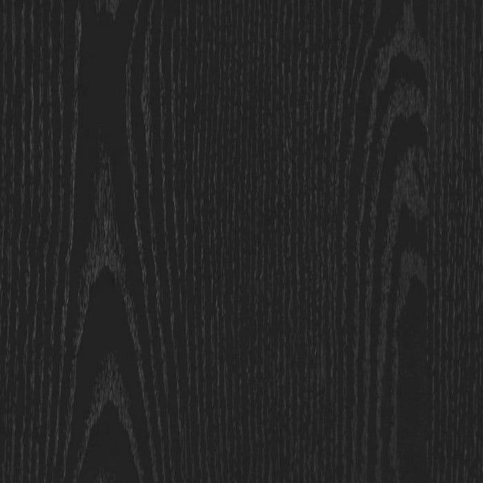 Table de nuit Clive style milieu du siecle 56 cm en noir (2 tiroirs)