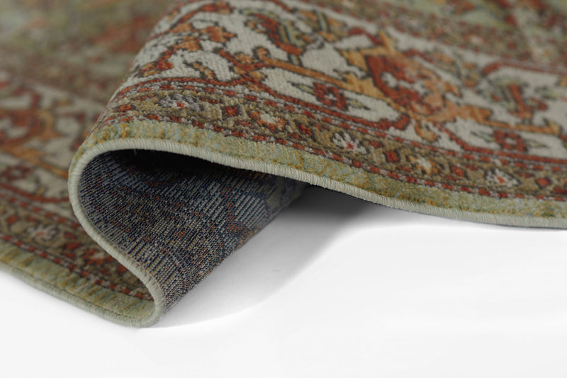 Tapis Traditionnel Hailey 6'7\" x 9'6\" en Vert