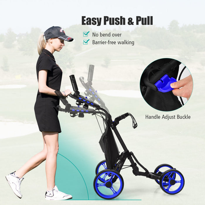 Chariot De Golf 4 Roues Goplus