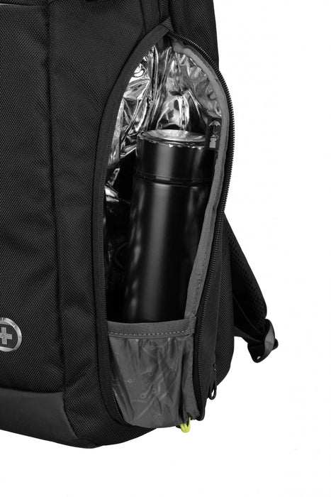 Sac a dos Swissdigital Java – Ordinateur portable 17\", chargement USB, protection RFID, capacite extra-large, anti-vol, SDD Finder