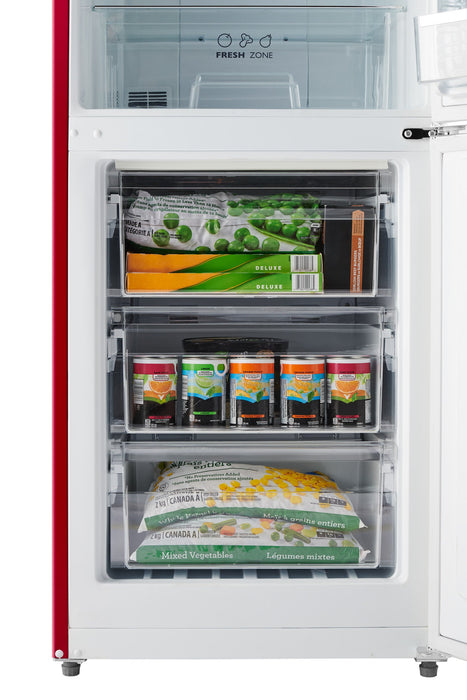 Réfrigérateur rétro iio de 11 pi³ à congélateur inférieur - ALBR1372R-R