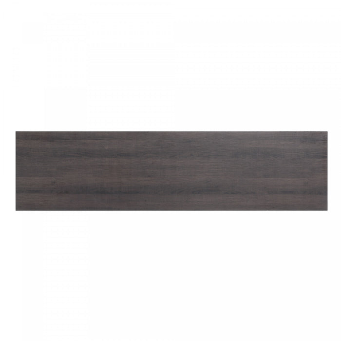 Foyer electrique moderne Franklin style ferme, 2 pieces, noir et brun