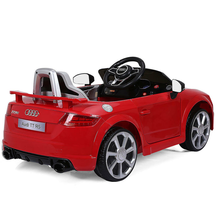 12v Audi Tt Rs Electrique Des Enfants Roulent Sur La Voiture Autorisee Telecommande Mp3
