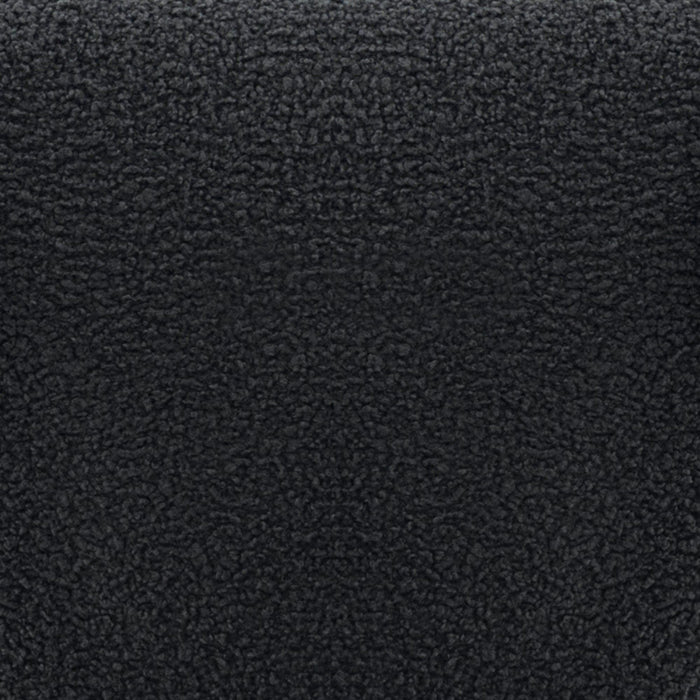 Fauteuil lounge Darian en boucle moderne noir - Lot de 2
