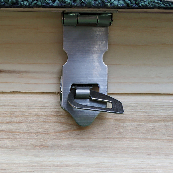 Pawhut 77\" Poulailler Cage Lapin Clapier Volaille Exterieur Cour Avec Nichoir Aire De Jeux Naturel