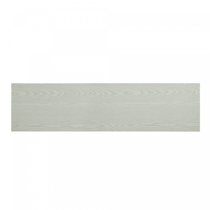 Foyer electrique moderne de style ferme Myrtle, 2 pieces, noir et chene creme
