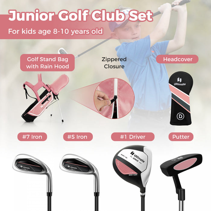 Ultimate Kids Golf Practice Set Junior Complete Golf Club Set Pour Enfants Ages De 8 A 10 Ans