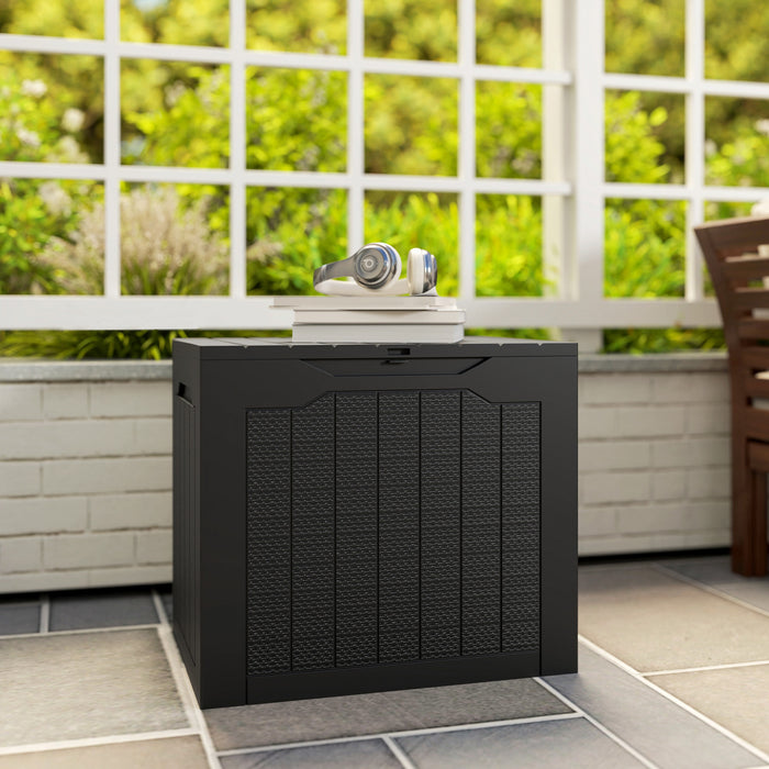 Outsunny Coffre De Terrasse, Coffre De Patio Etanche Et Resistant Aux Uv